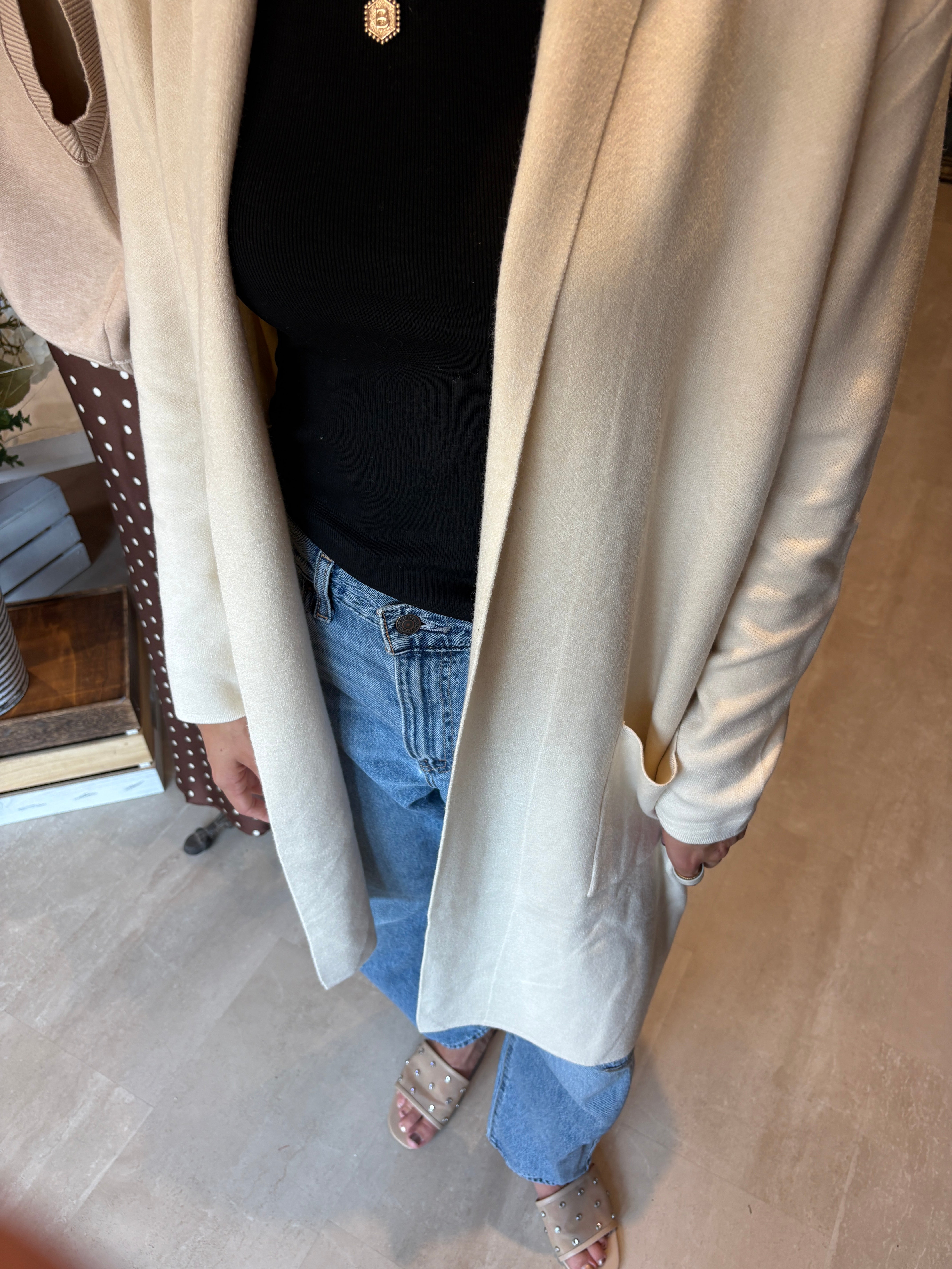 Erica Open Knit Cardigan-apparel-Pinch-The Funky Zebra Ames, Women's Fashion Boutique in Ames, Iowa
