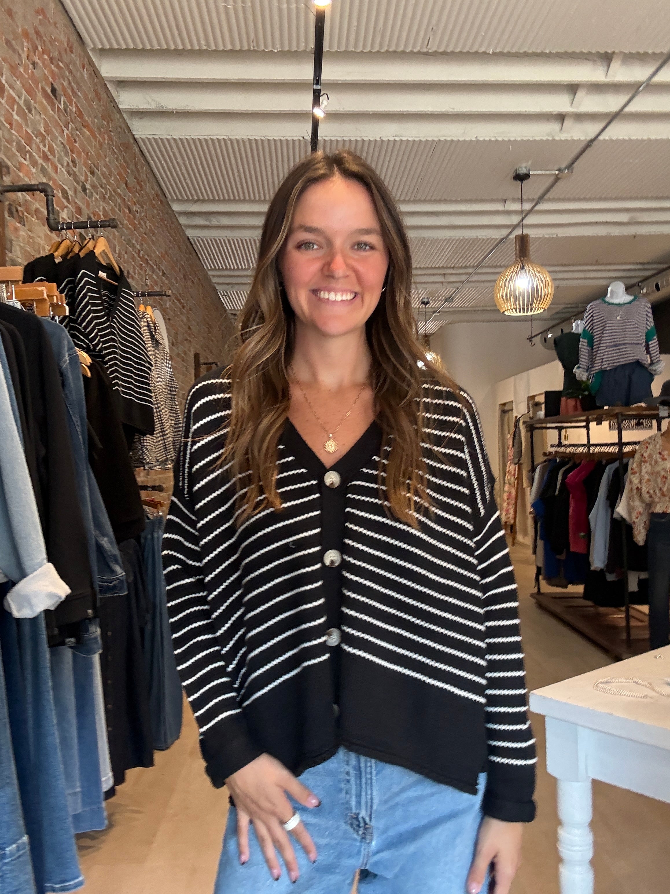 Katie Knit Cardigan-apparel-Doe and Rae-The Funky Zebra Ames, Women's Fashion Boutique in Ames, Iowa