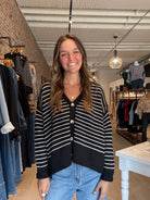 Katie Knit Cardigan-apparel-Doe and Rae-The Funky Zebra Ames, Women's Fashion Boutique in Ames, Iowa