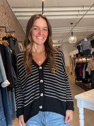 Katie Knit Cardigan-apparel-Doe and Rae-The Funky Zebra Ames, Women's Fashion Boutique in Ames, Iowa