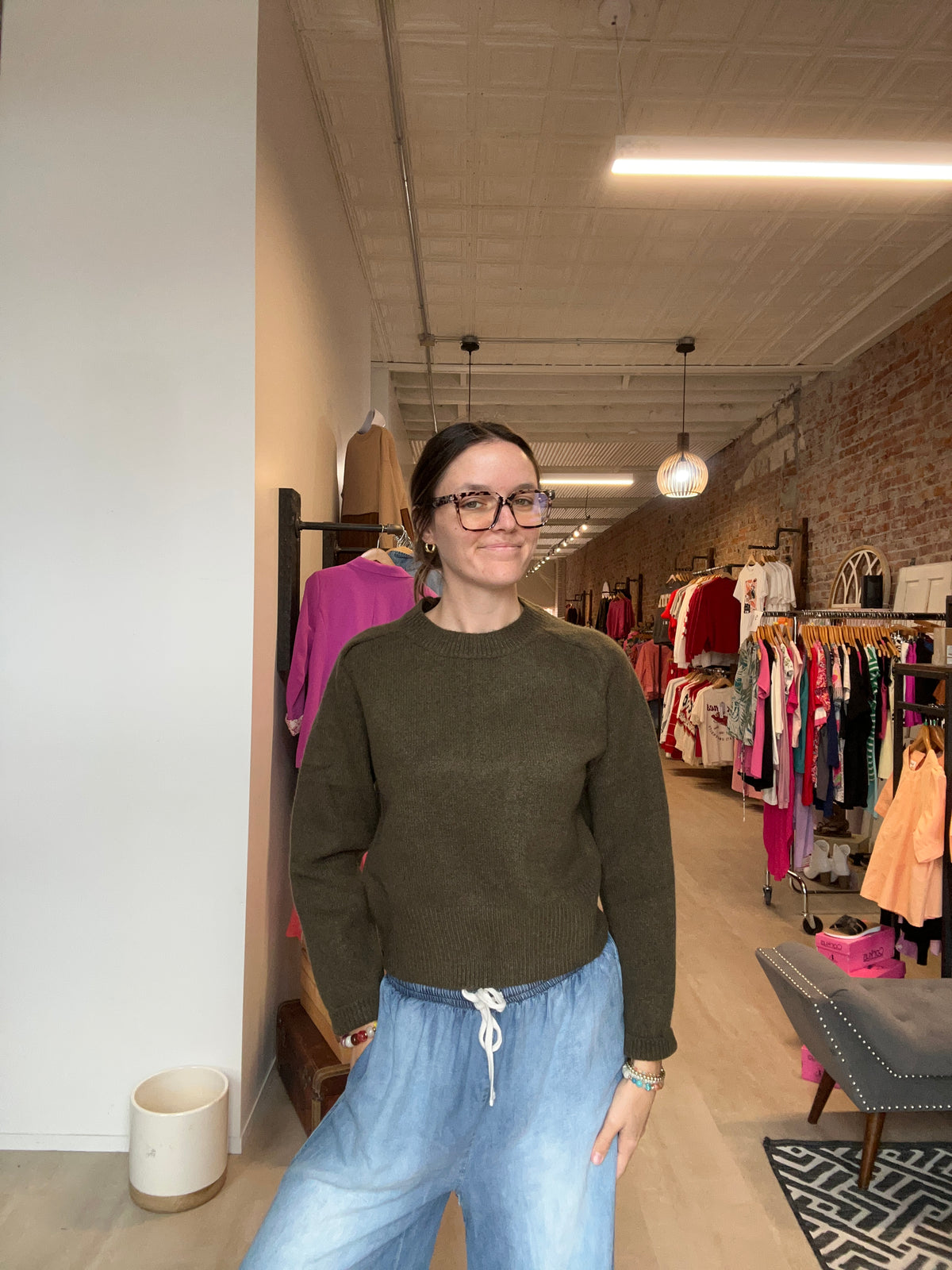 Molly Thick Rib Detailed Sweater-Long Sleeves-Molly Bracken-The Funky Zebra Ames, Women's Fashion Boutique in Ames, Iowa